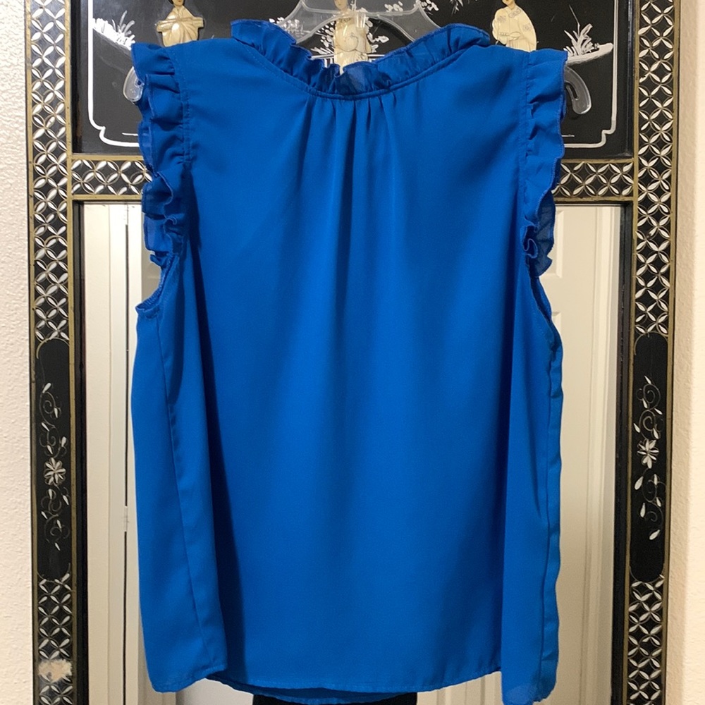 Women’s blue dressy tank top